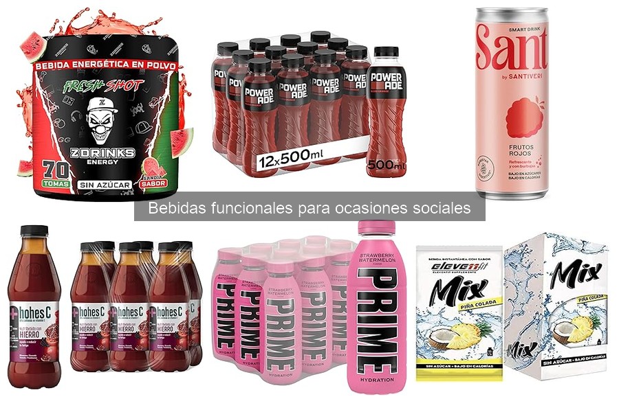 ¿Qué son las bebidas funcionales y sus beneficios clave?