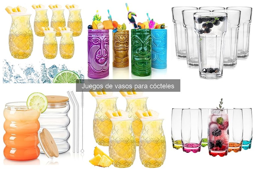 ¿Qué son los juegos de vasos para cócteles? Descúbrelo aquí