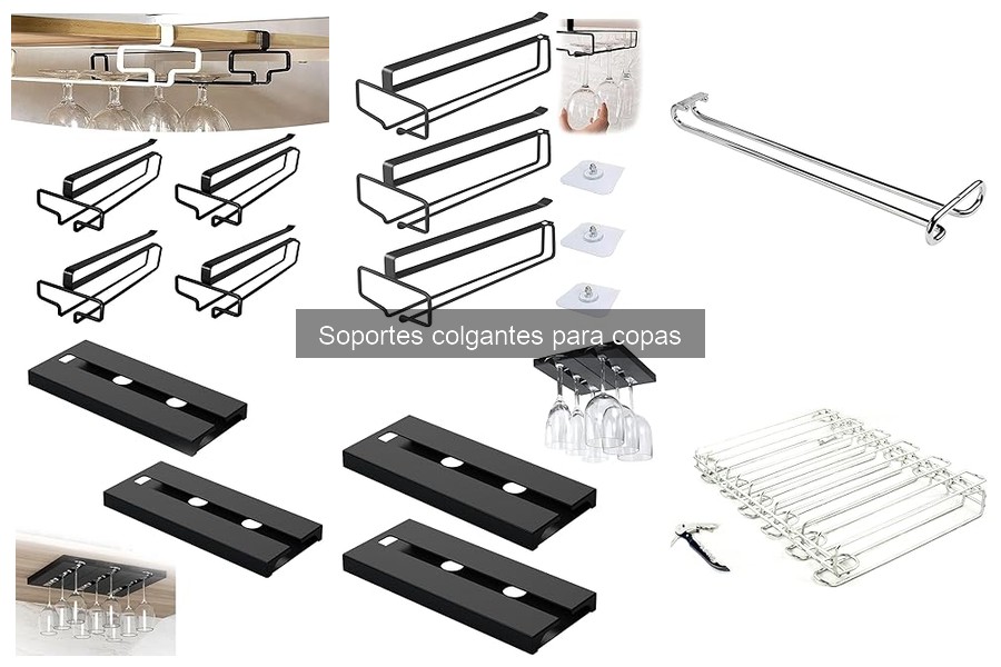 ¿Qué son los soportes colgantes para copas? Descúbrelos