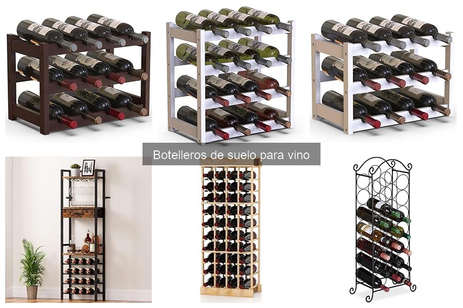 ¿Qué tamaño de botellero de suelo necesito para mi vino?