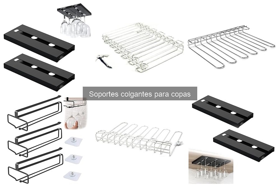 Soportes colgantes para copas en espacios pequeños: guía práctica