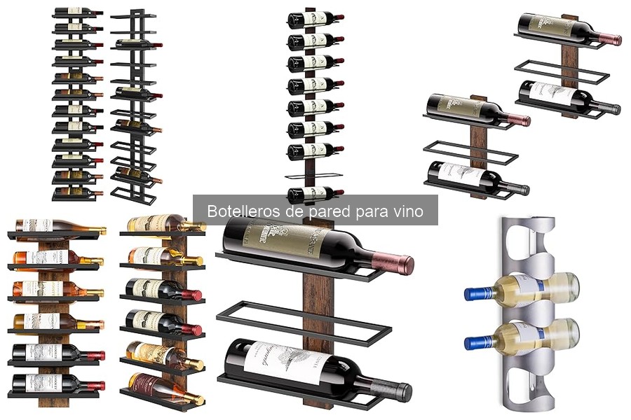 Tipos de botelleros de pared para vino: Guía completa