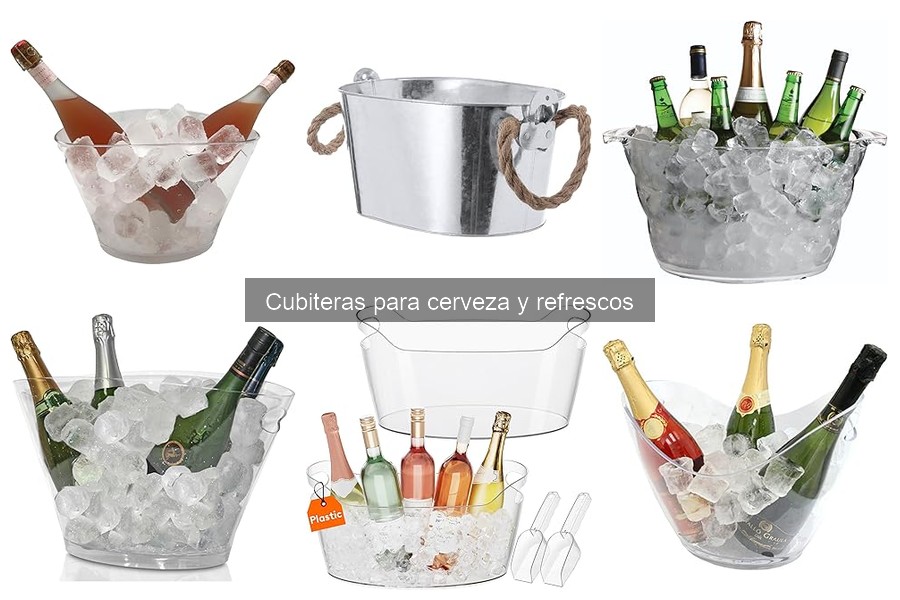 Tipos de cubiteras para cerveza y refrescos: Guía completa