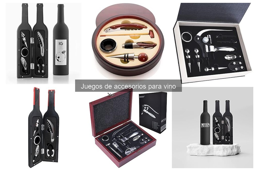 Tipos de juegos de accesorios para vino que debes conocer