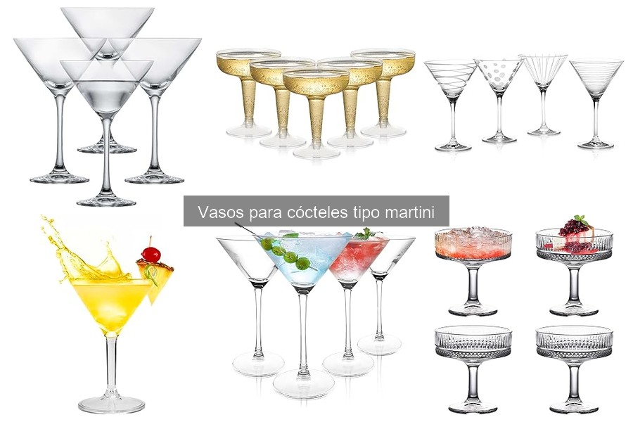 Tipos de Vasos para Cócteles Martini: Clásicos y Modernos
