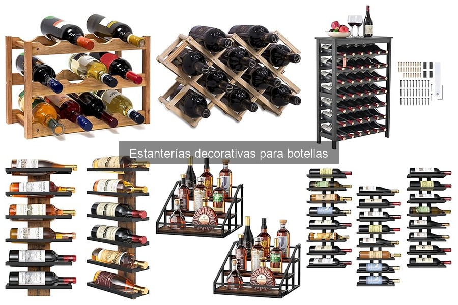 Ventajas de las estanterías decorativas para botellas