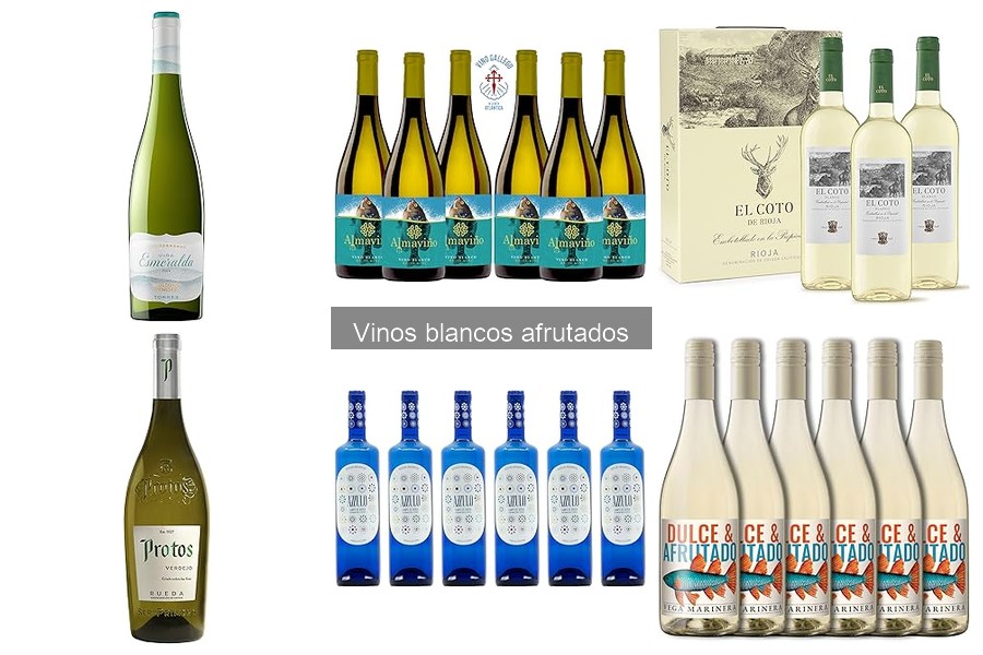 Vinos blancos afrutados con mejor relación calidad-precio